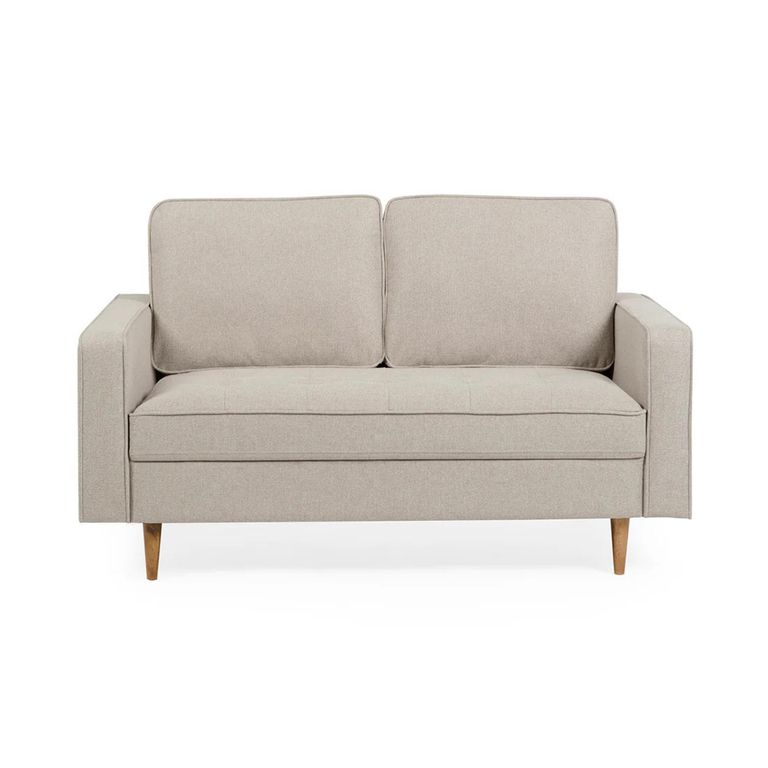 Henrietta Sofa - 2 Seater - Beige Fabric