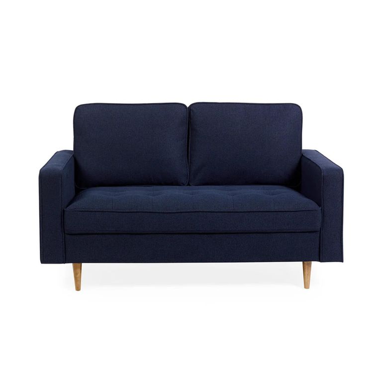Henrietta Sofa - 2 Seater - Deep Blue Fabric