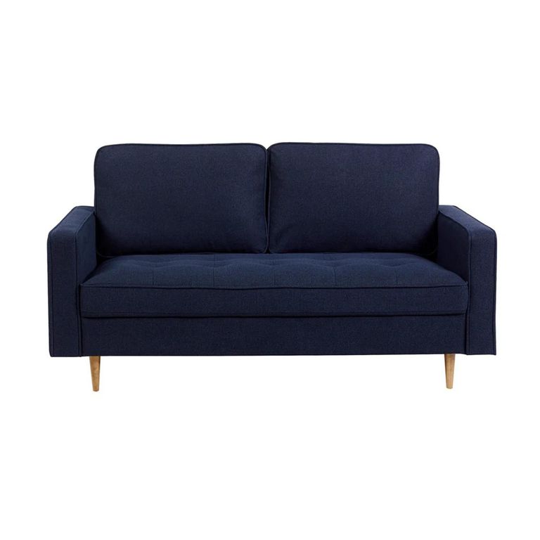 Henrietta Sofa - 3 Seater - Deep Blue Fabric