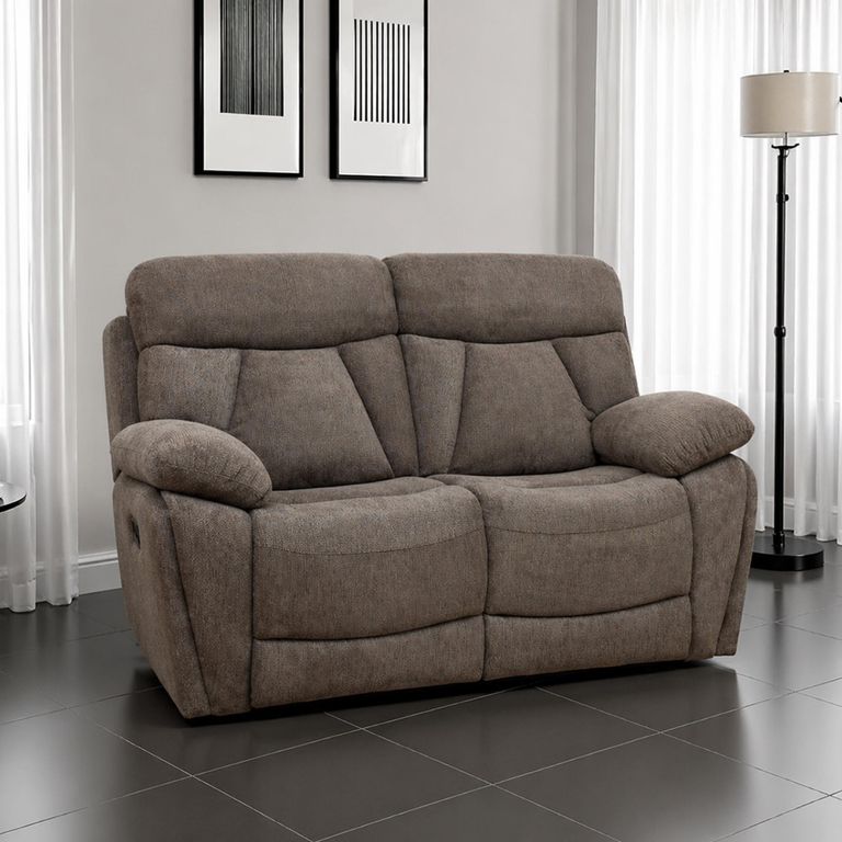 Colston Sofa - 2 Seater - Manual Recliner - Fabric - Dark Grey