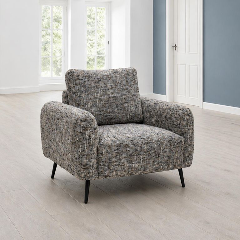 Harper Armchair - Fabric - Grey Weave