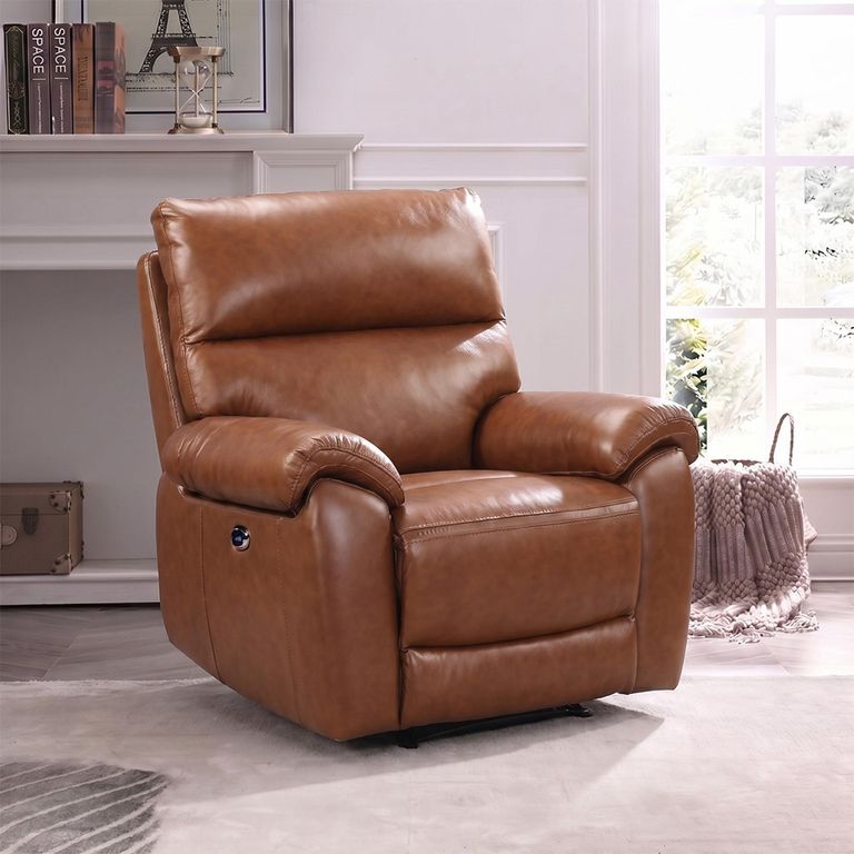 Rocco Armchair - Recliner - Saddle Leather