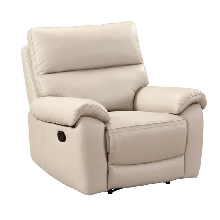 Rocco Armchair - Recliner - Chalk Leather