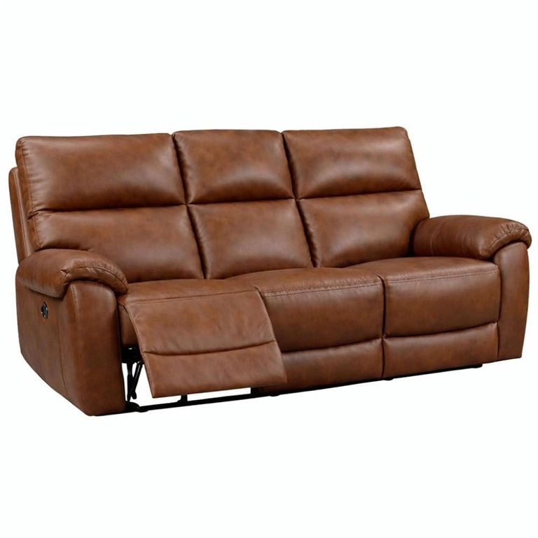 Rocco Sofa - Power Recliner - Saddle Leather - 3 Seater