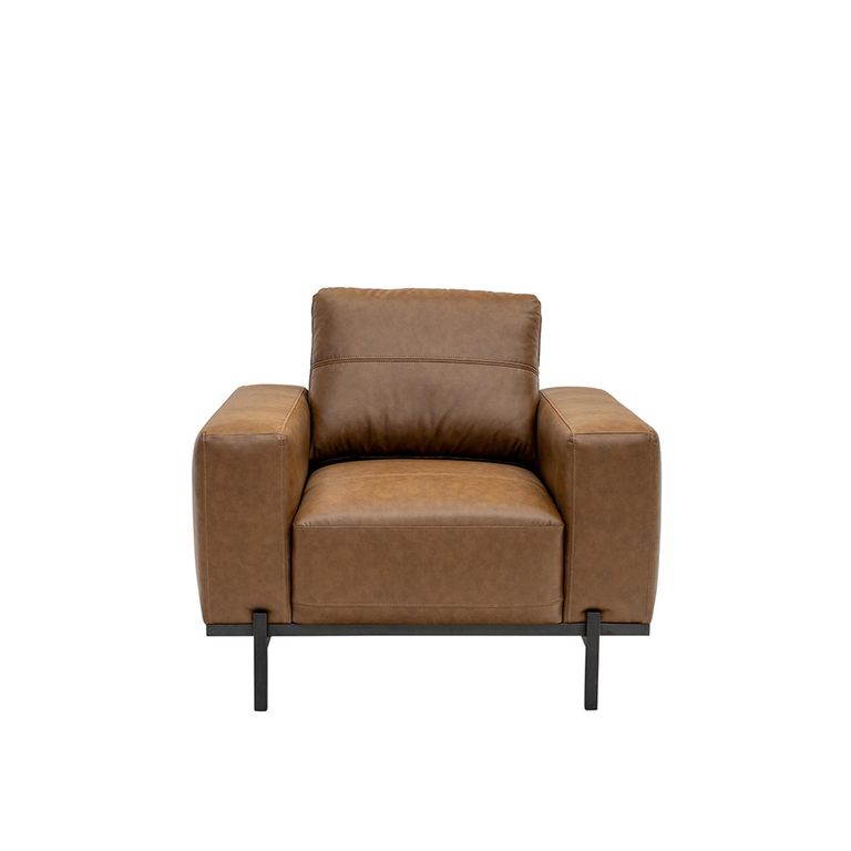 Remi Armchair - Fabric - Aged Tan