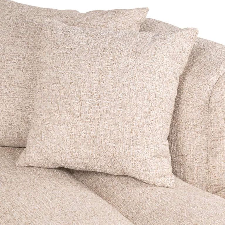 Novaro Sofa - Cream - Chaise - Fabric - LHF