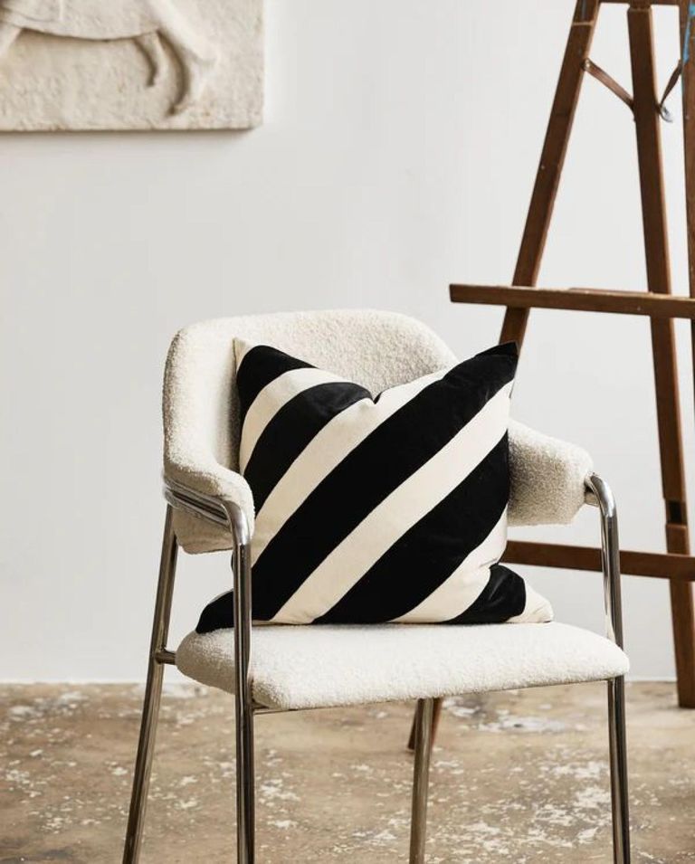 2 x Albert White Teddy Fabric Armchair