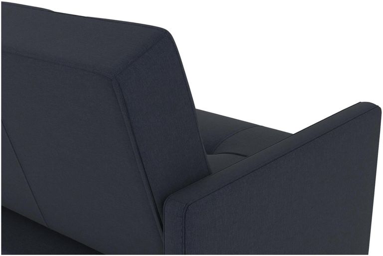 Anderson Coil Navy Blue Linen Sofa Bed - 2146629UK