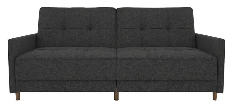 Anderson Grey Linen Fabric 2 Seater Sprung Sofa Bed - 2146429UK