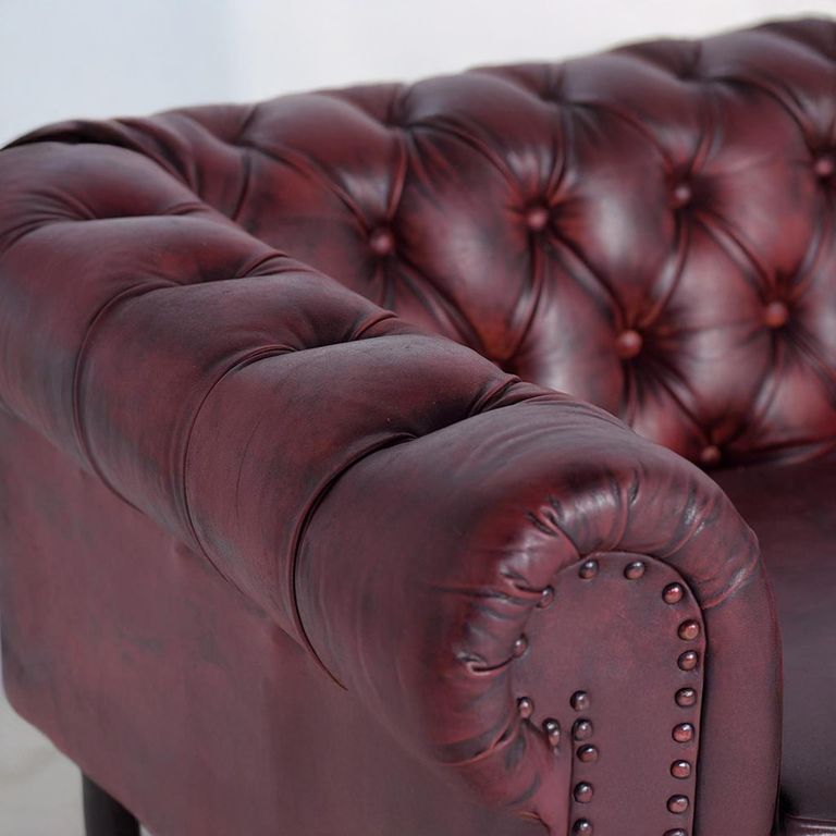 Angwin Sofa - Brown Leather Chester - 3 Seater