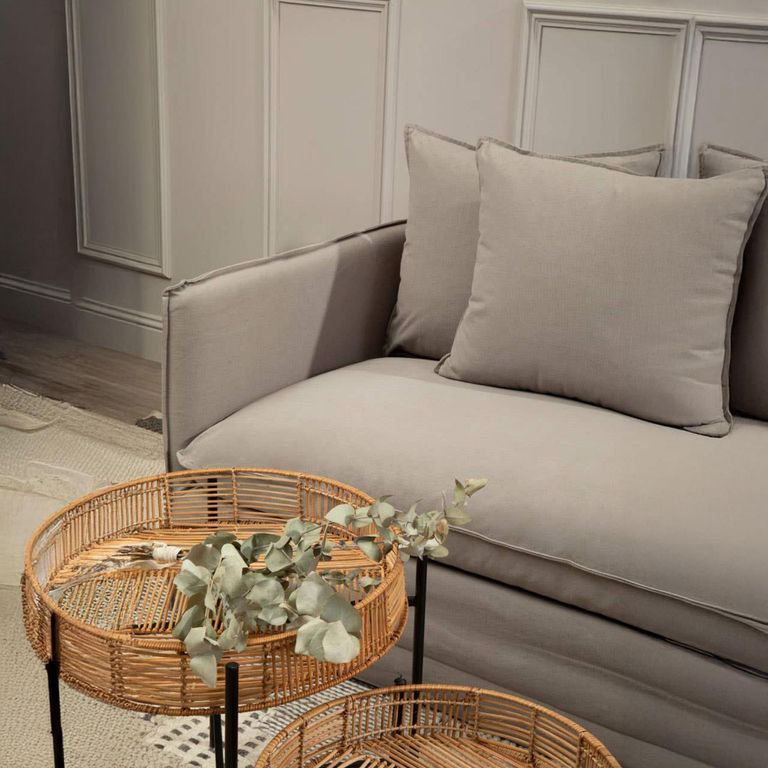 Antibes Sofa - 3 Seater - Grey Fabric