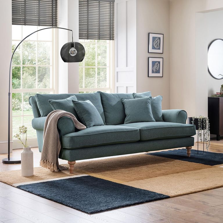 Arlan Fiord Fabric 3 Seater Sofa