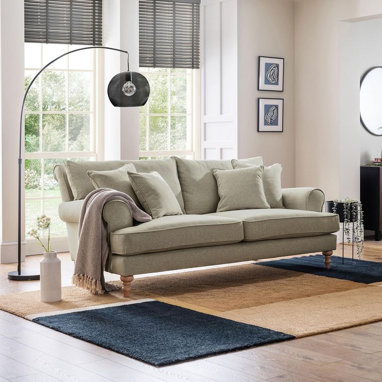 Arlan Noble Fabric 2.5 Seater Sofa