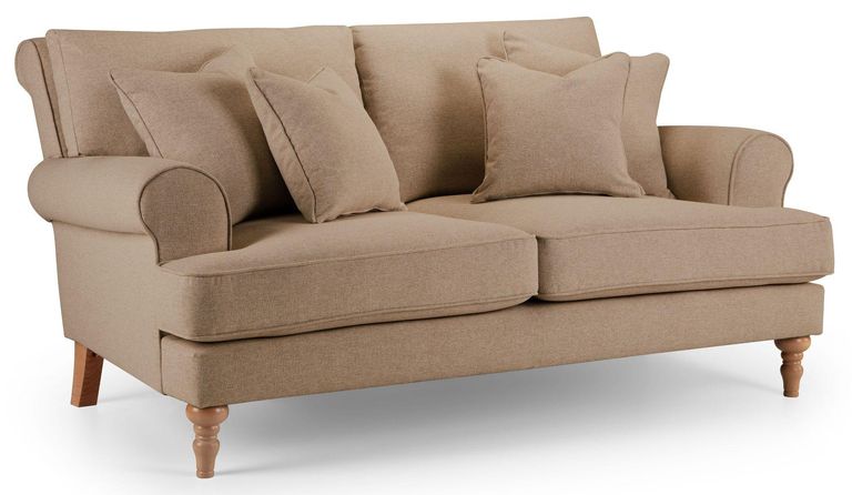 Arlan Sepia Fabric 2 Seater Sofa