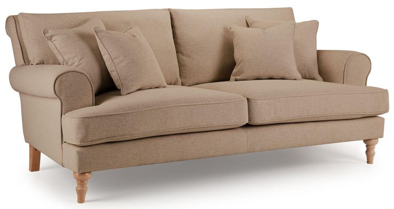 Arlan Sepia Fabric 2.5 Seater Sofa