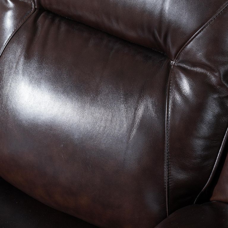 Athena Dark Brown Leather 3 Seater Recliner Sofa