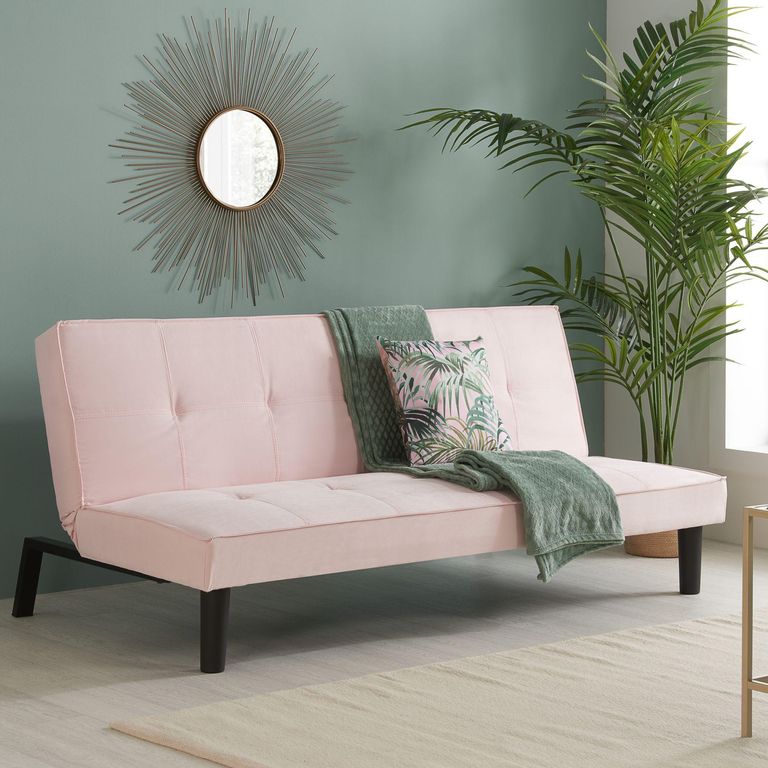 Aurora Sofa Bed - Blush Pink Fabric
