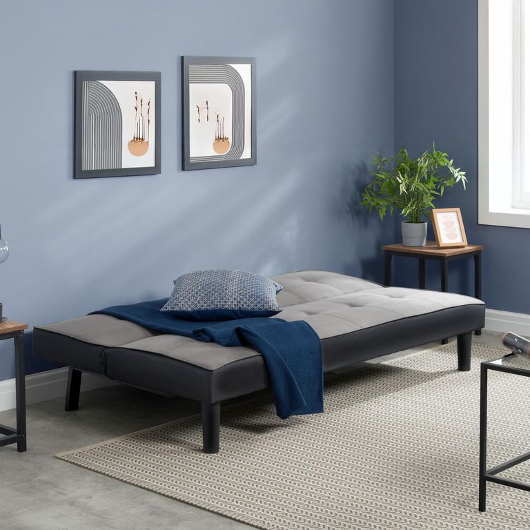 Aurora Sofa Bed - 2 Seater - Grey Fabric