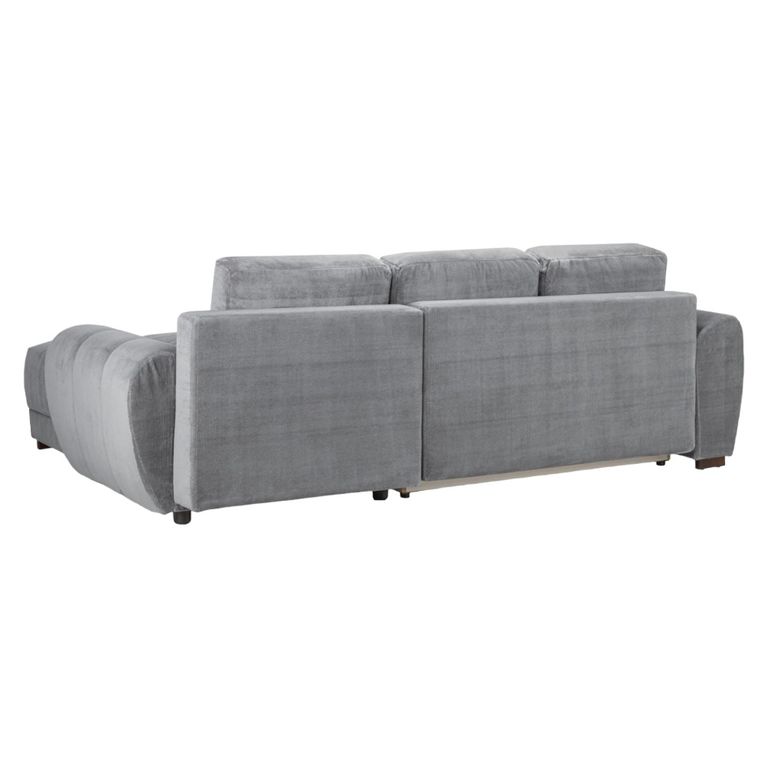 Azzuro Universal Corner Sofa Bed - Grey - Storage