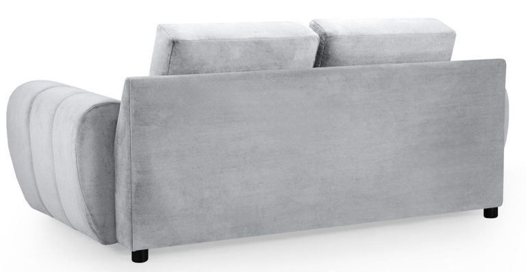 Azzuro Sofa - Grey Velvet Fabric - 2 Seater