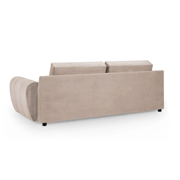Azzuro Sofa - Mocha Velvet Fabric - 3 Seater