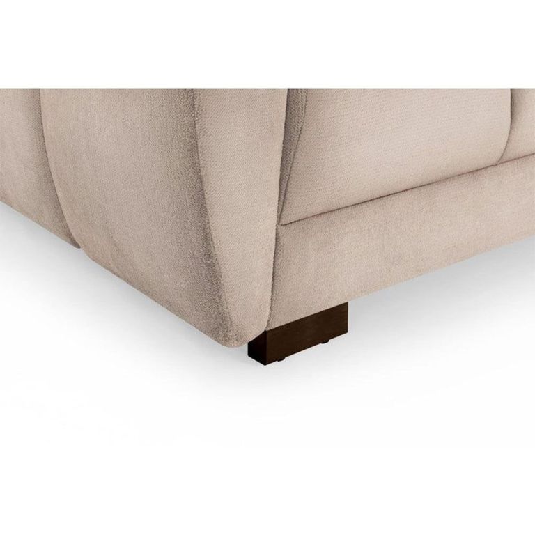 Azzuro Sofa - Mocha Velvet Fabric - 3 Seater