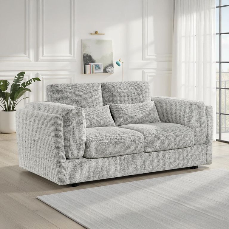 Bari Sofa - Grey Fabric - 2 Seater