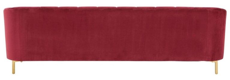 Bella Sofa - 3 Seater - Wine Velvet Fabric