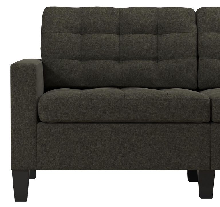 Bow Grey Linen Fabric 2 Seater Sofa - DA010-SFUK