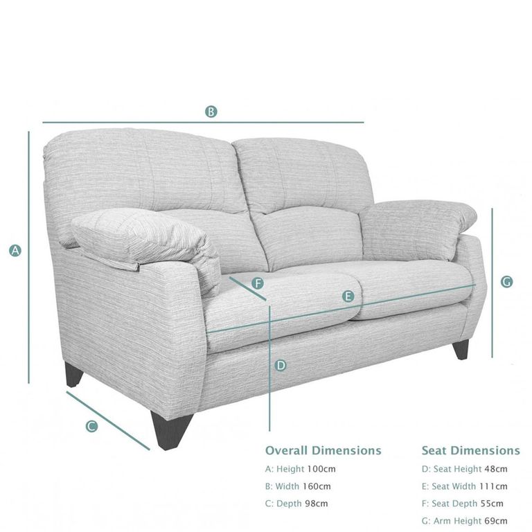 Buoyant Austin Fabric Sofa - 2 Seater - Variation Available
