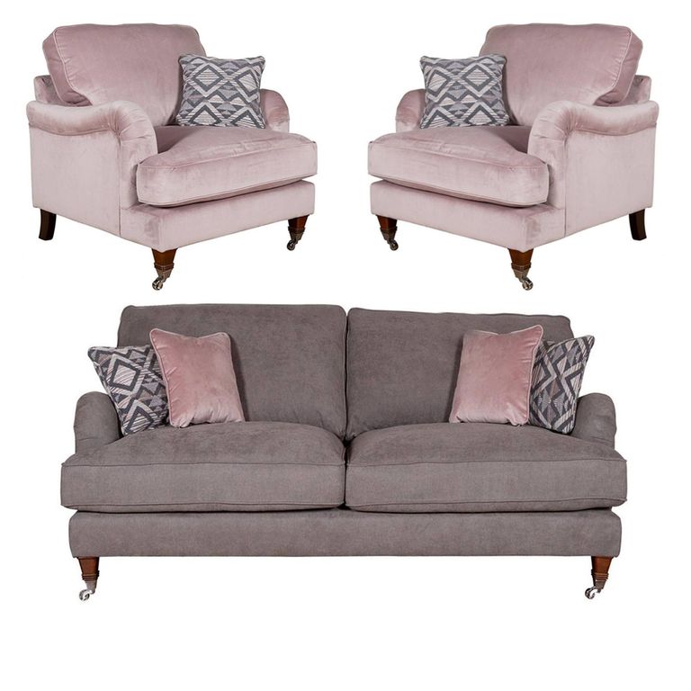 Buoyant Beatrix Fabric Sofa Set - 3+1+1 Seater - Variation Available