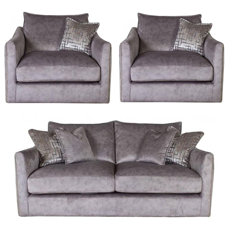 Buoyant Blaise Fabric Sofa Set - 3+1+1 Seater - Variation Available