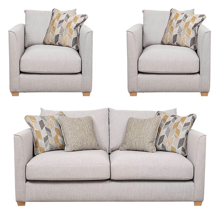 Buoyant Carter Fabric Sofa Set - 3+1+1 Seater - Variation Available