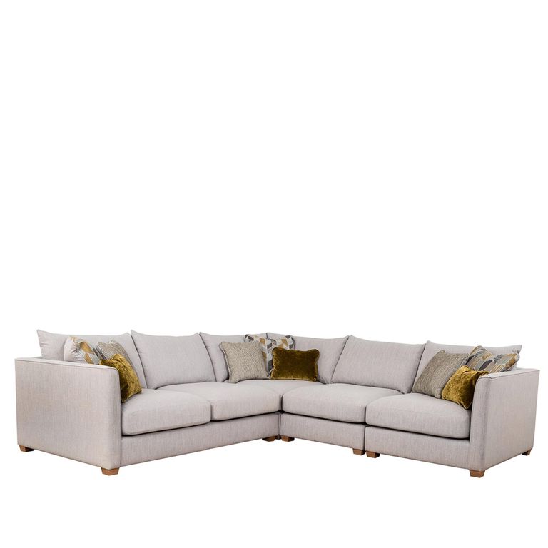 Buoyant Carter Fabric Corner Sofa - LH2/COR/ALU/RH1 - Variation Available