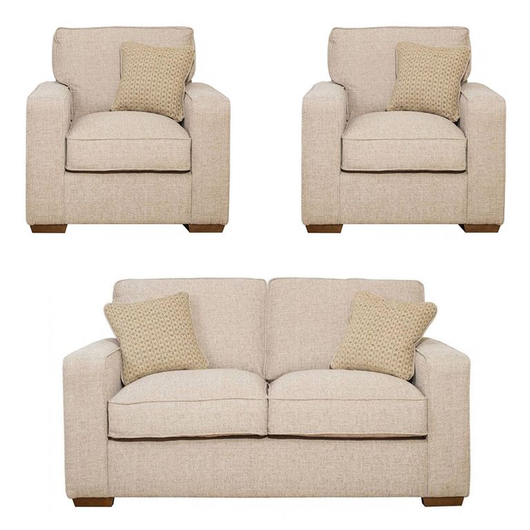 Buoyant Chicago Fabric Sofa Set - 2+1+1 Seater - Variation Available