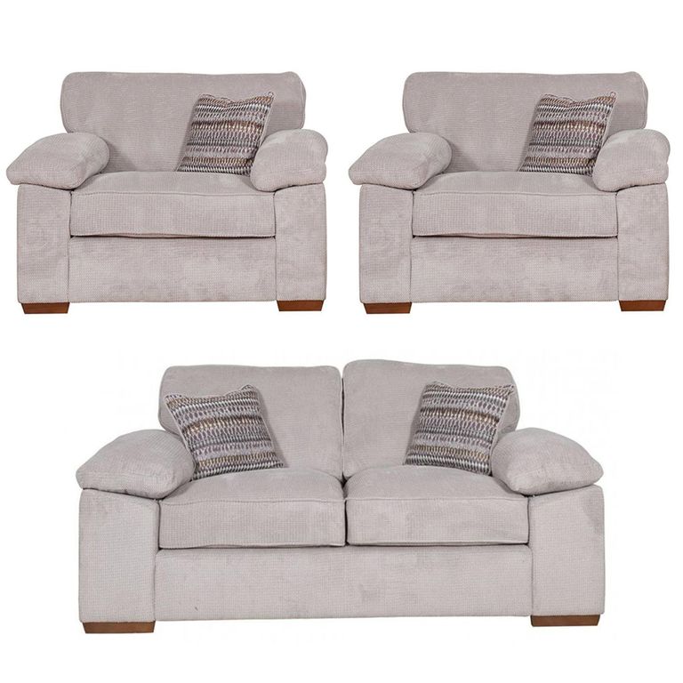 Buoyant Dexter Fabric Sofa Set - 2+1+1 Seater - Variation Available