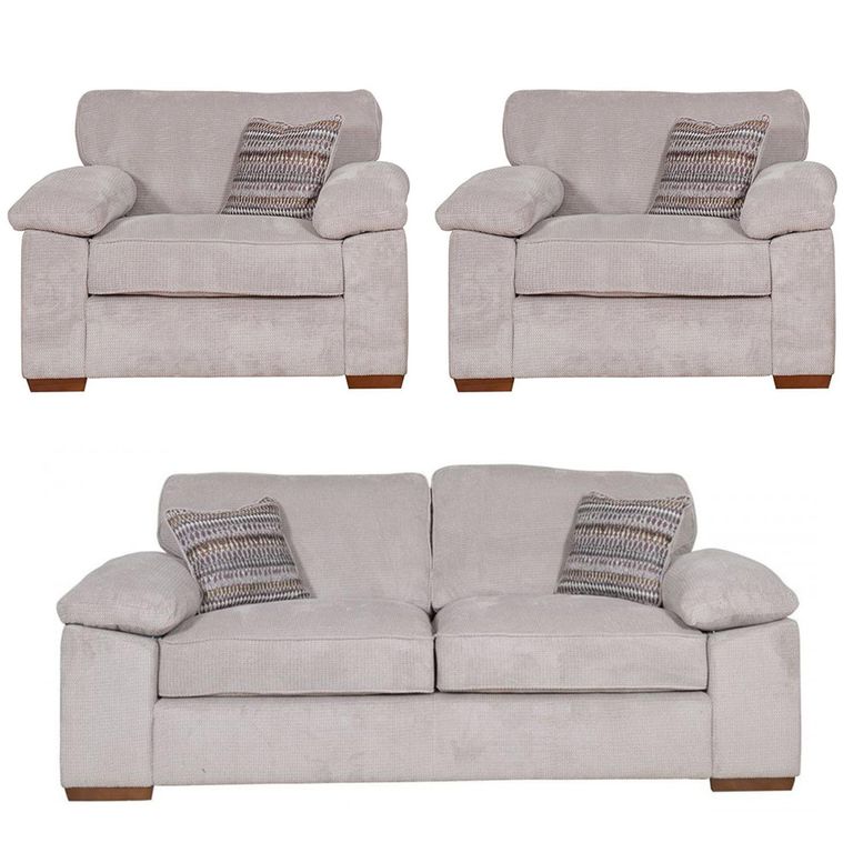 Buoyant Dexter Fabric Sofa Set - 3+1+1 Seater - Variation Available