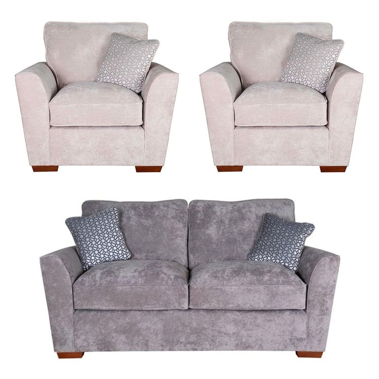 Buoyant Fantasia Fabric Sofa Set - 2+1+1 Seater - Variation Available