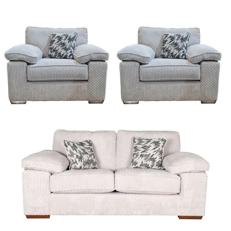 Buoyant Lara Fabric Sofa Set - 2+1+1 Seater - Variation Available