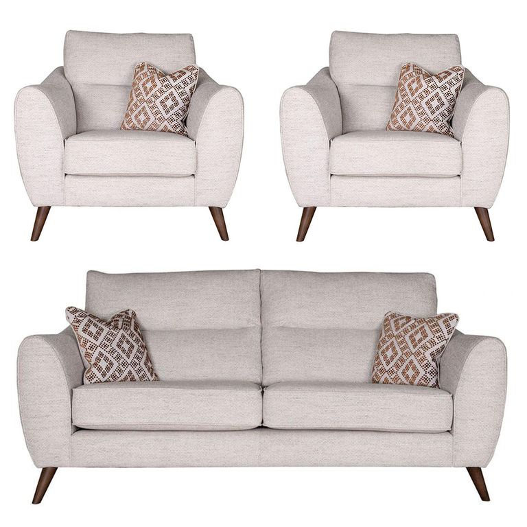 Buoyant Miller Fabric Sofa Set - 3+1+1 Seater - Variation Available