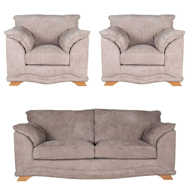 Buoyant Nicole Fabric Sofa Set - 3+1+1 Seater - Variation Available