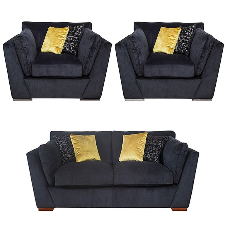 Buoyant Phoenix Fabric Sofa Set - 2+1+1 Seater - Variation Available