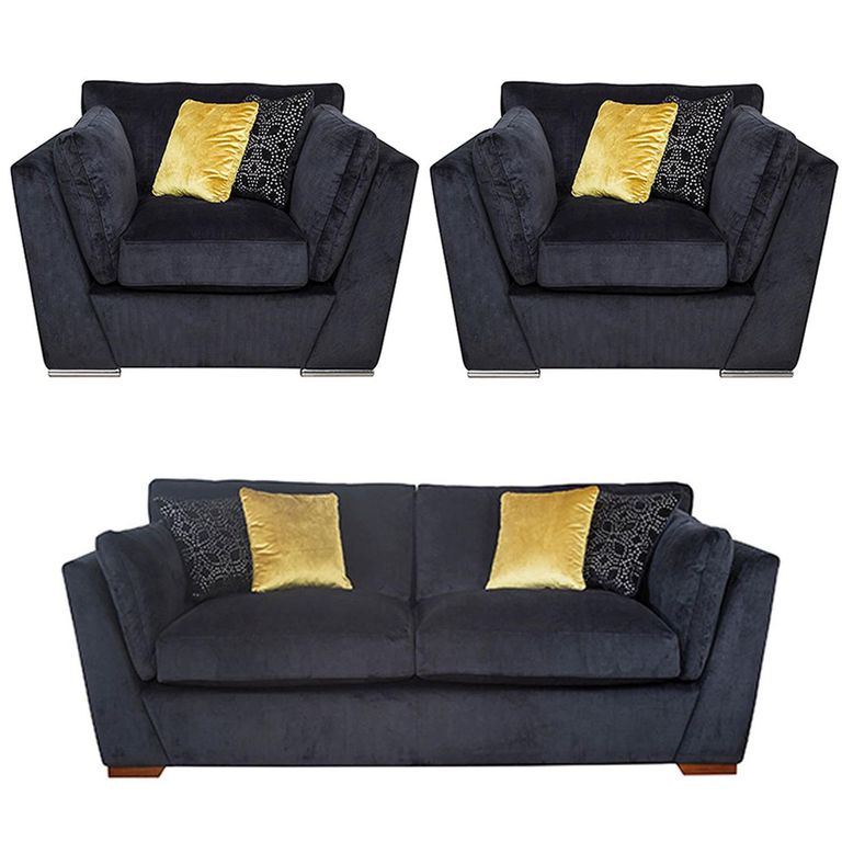 Buoyant Phoenix Fabric Sofa Set - 3+1+1 Seater - Variation Available