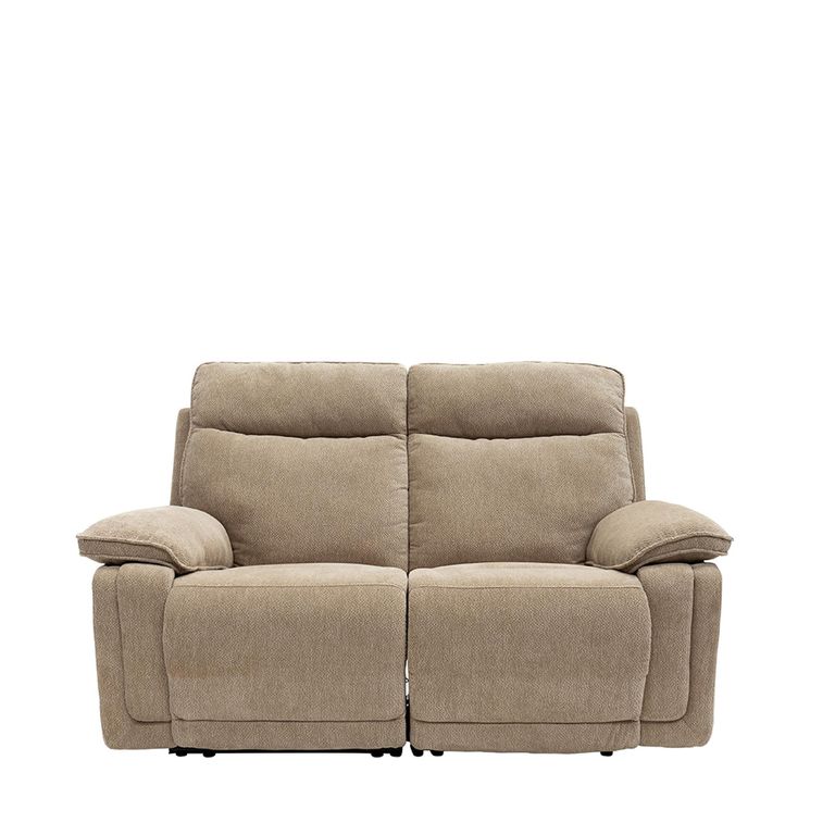 Cadenza Camel Fabric 2 Seater Electric Recliner Sofa