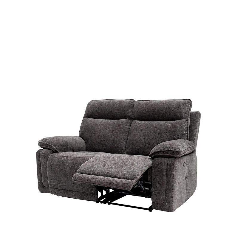 Cadenza Charcoal Fabric 2 Seater Electric Recliner Sofa