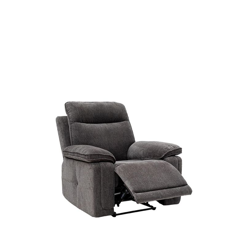 Cadenza Charcoal Fabric Electric Recliner Armchair