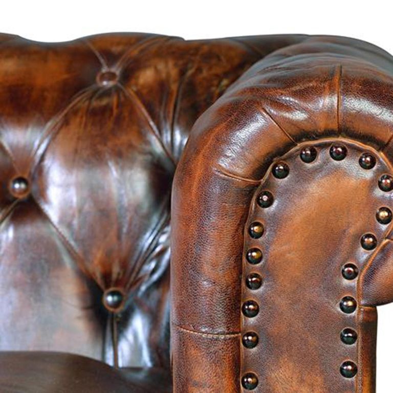 Calistoga Sofa - Brown Leather Chester - 3 Seater