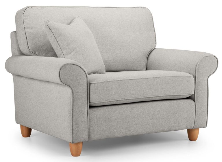 Carina Mink Fabric Sunggles Armchair