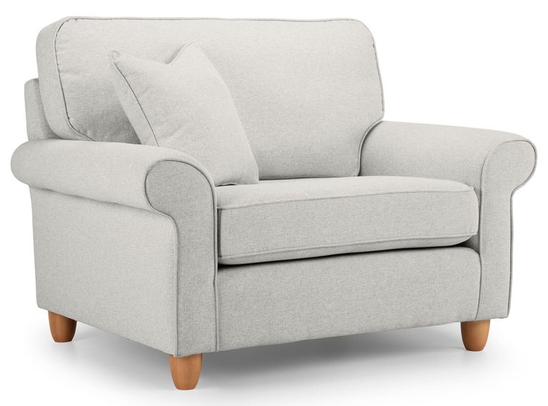 Carina Parchment Fabric Sunggles Armchair