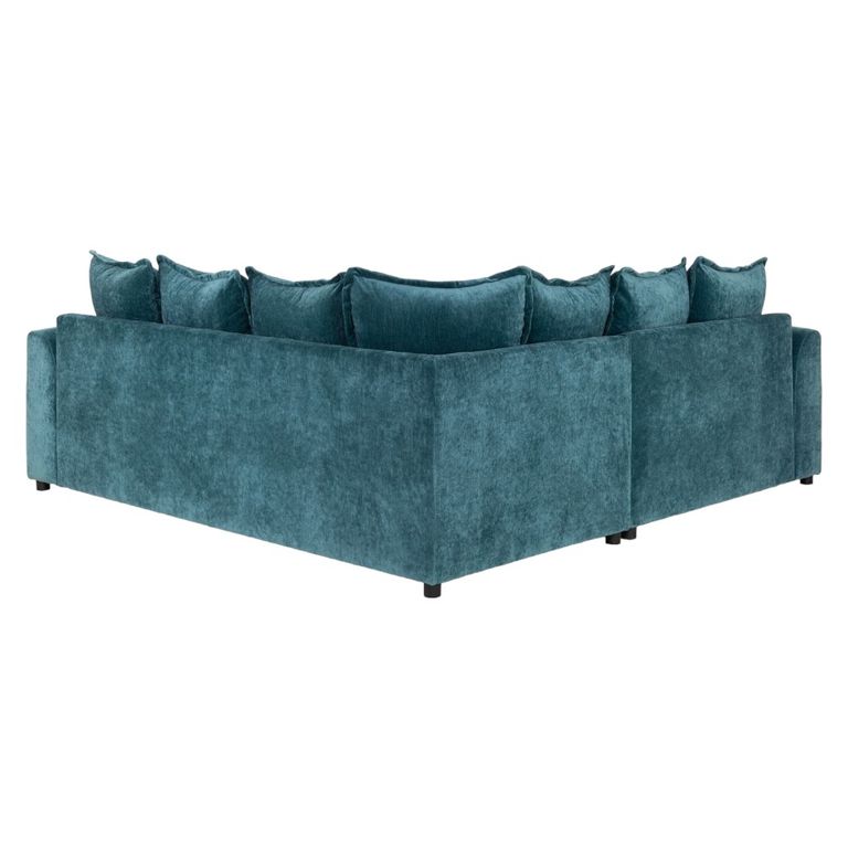 Colbee Large Corner Sofa - Teal Fabric